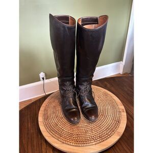 E. Vogel Custom Made Riding‎ Boots Women's 6 (see msmts) With Boot Bag Vintage